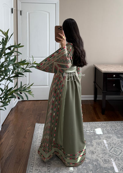 Sage Manajel Kasab Full Embroidered Thobe